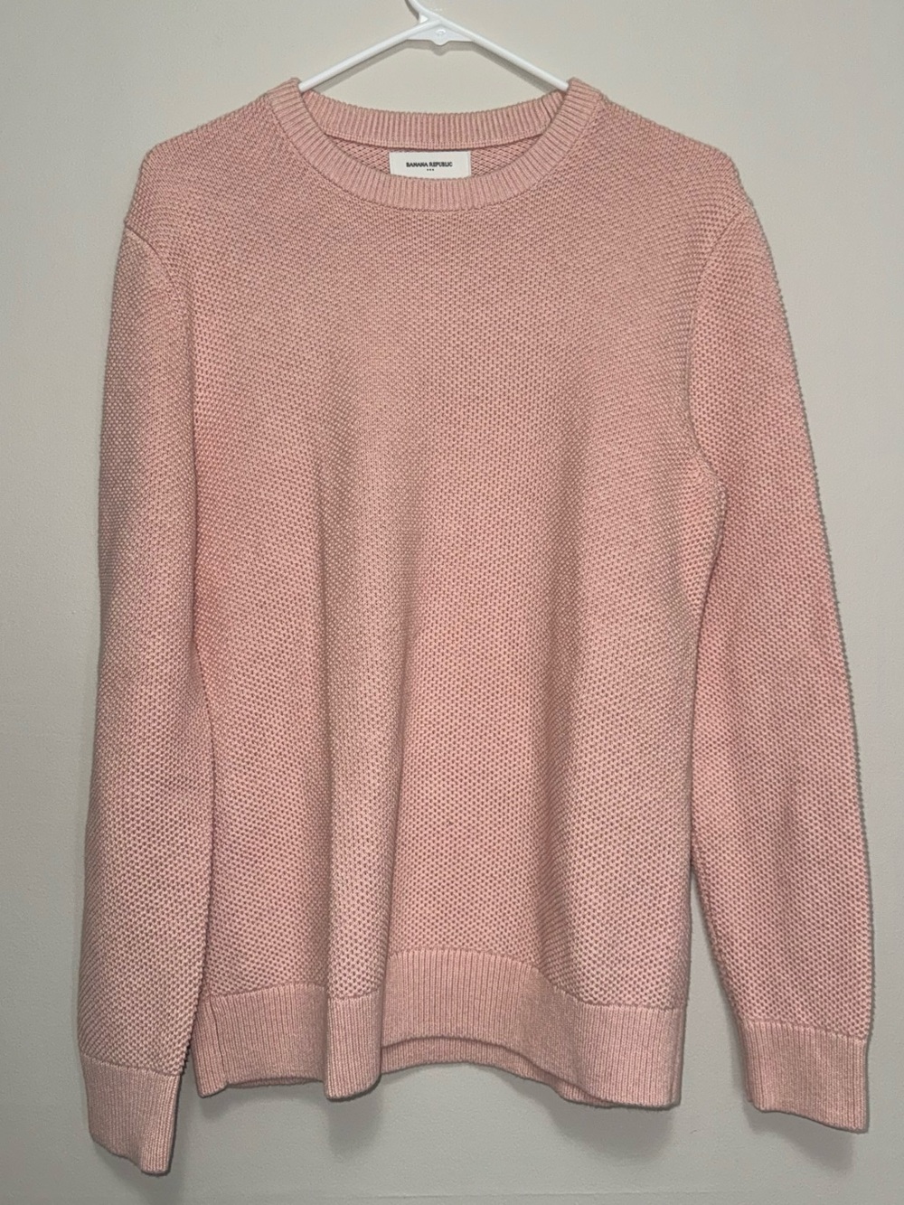 Banana Republic Blush Pink Crewneck Knit Sweater